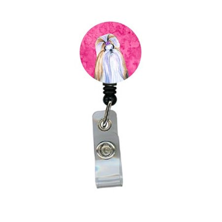 TEACHERS AID Shih Tzu Retractable Badge Reel Or Id Holder With Clip TE951145